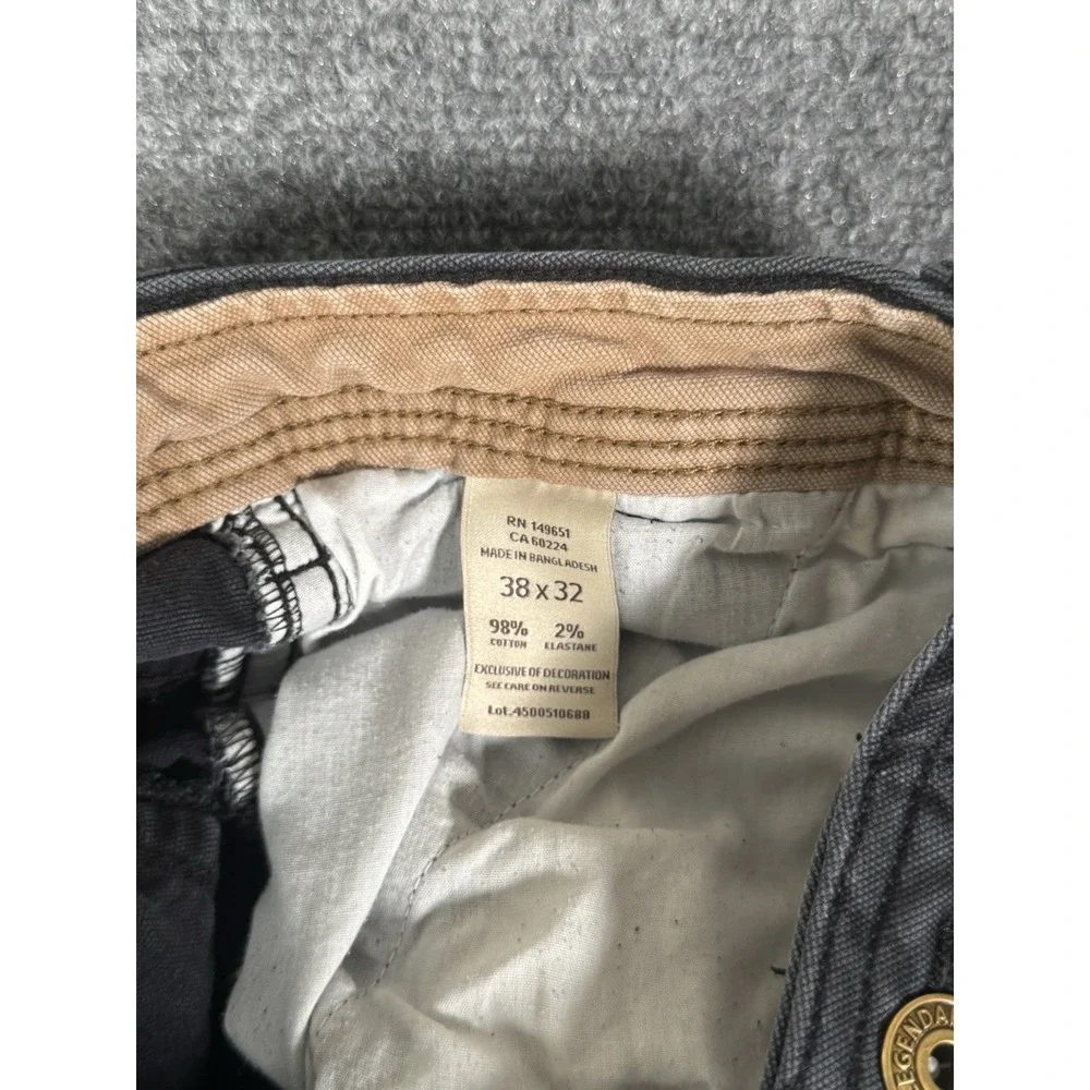 Legendary‎ Outfitters Canvas Pants Mens 38x32 Black Outdoor Hiking Work Stretch